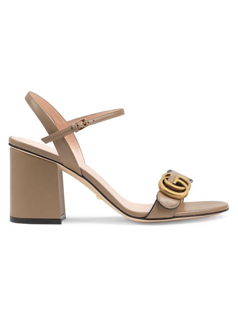 gucci marmont heel sandals|gucci marmont ankle strap sandals.